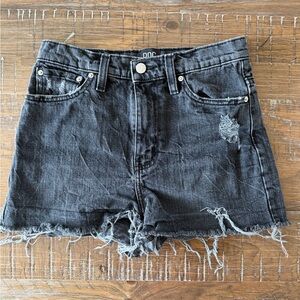 BDG Black Distressed Jean Shorts